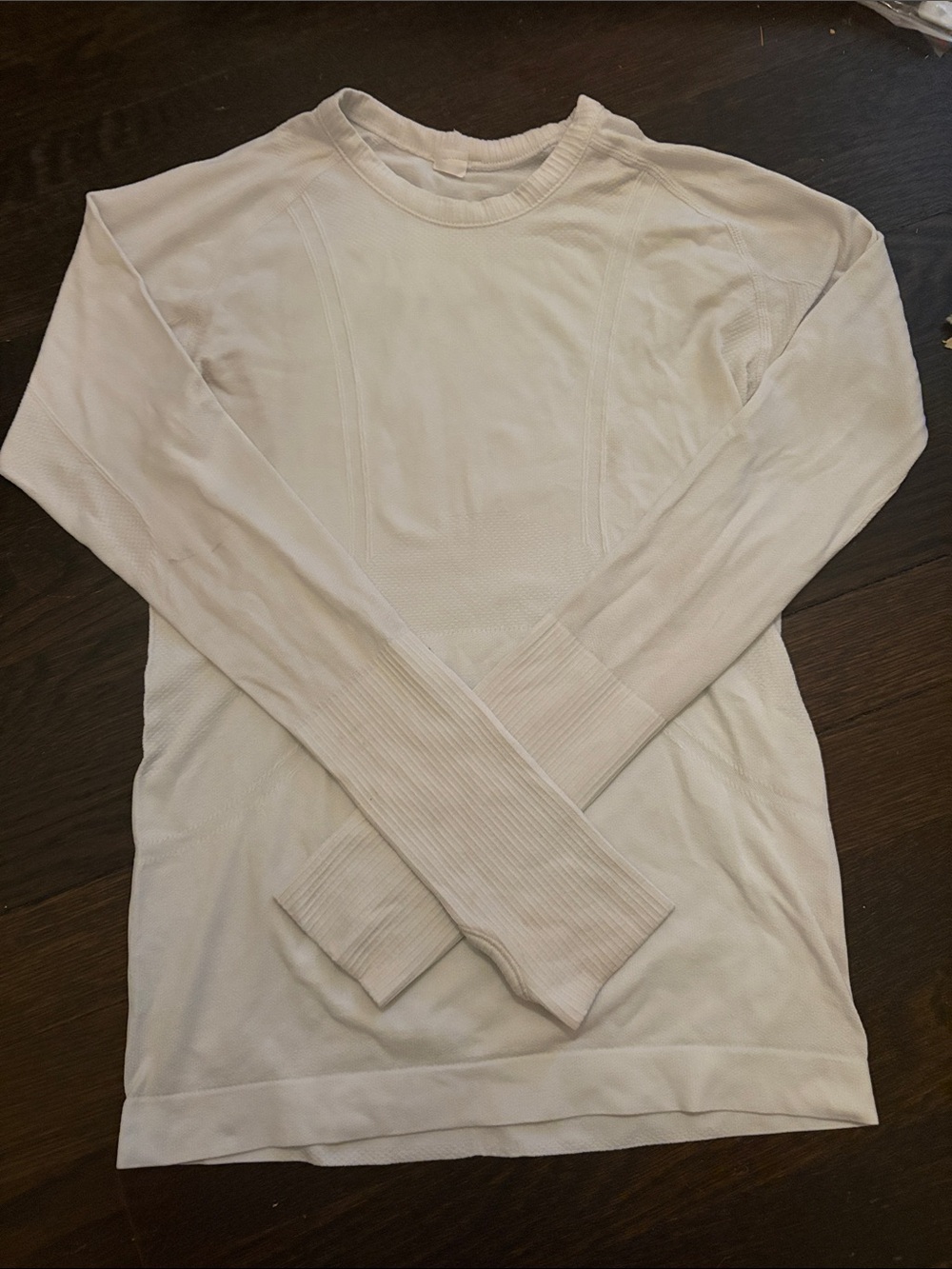 Tkeq White Long-Sleeve Muscle Tee